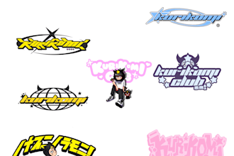 design y2k style streetwear logo