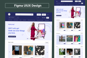 do figma design website, figma landing page, website mockup