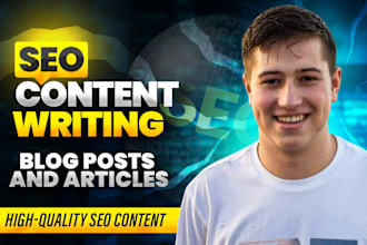 write SEO content for blog posts and articles
