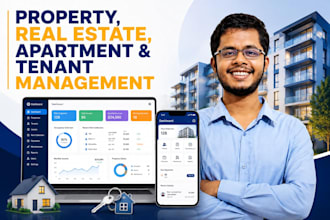 develop property, apartment, tenant, real estate management system