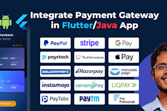 integrate any payment gateway in flutter app