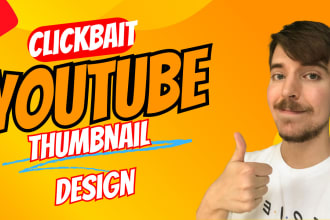 create custom clickbait youtube thumbnail in 12 hours