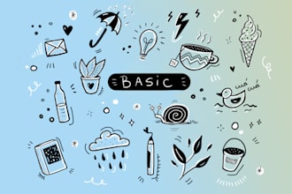 minimalist line art illustrations