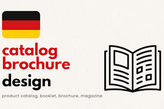 design a professional brochure or catalog