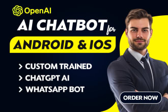 build chat gpt mobile app and custom trained ai chat bots