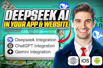 build and integrate deepseek, grok ai app and websites