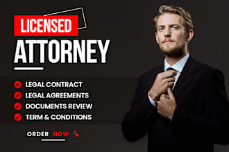 be your lawyer to write legal agreements and contract, nda, operating agreement