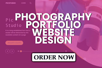 design photography, portfolio and wedding website