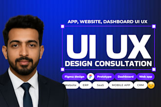 provide consultation for design and usability  saas web app