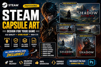 steam capsule art and pixel art for you