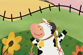 draw children story book illustration for kdp amazon