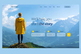 create a hotel tour tourism and booking website