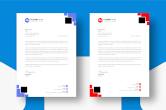 design a modern, and professional letterhead in editable word format 4 hours