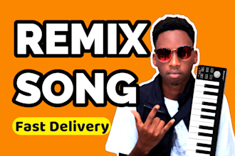 remix your song into edm, trap, house, techno, dubstep