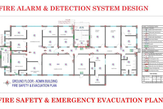 do fire safety plan and  sprinkler hydrant detection  design