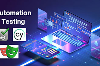do automation of your website and app with cypress, selenium, and appium