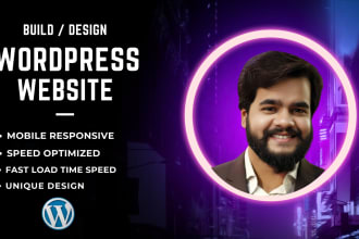 create a professional wordpress website design, or redesign wordpress website