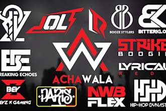 design custom dj , rap logo and music artist brand identity