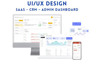 do saas, CRM and admin dashboard UI UX design using figma
