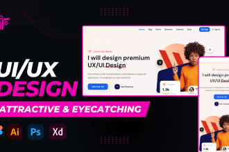 do website ui ux, mobile app ui ux, dashboard ui ux design using figma