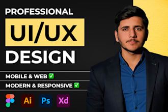do website ui ux, mobile app ui ux, dashboard ui ux design using figma