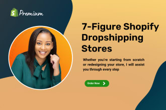 create shopify dropshipping store or build ecommerce website shopify