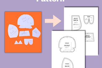 digitize your plushie pattern