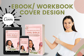 create your ebook, workbook cover in canva