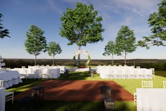 make 3d model for event or wedding
