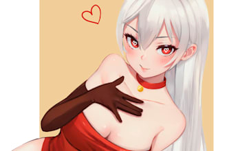 draw anime character an illustration