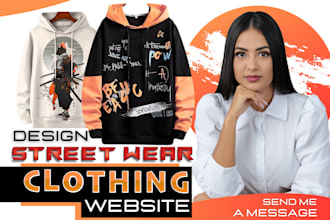 create a dropshipping clothing shopify store, streetwear, and clothing website