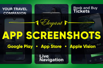 design professional app store screenshots and play store screenshots