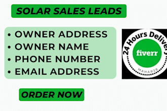 provide solar leads and home owner leads