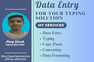 be your typing solution expert for data entry tasks
