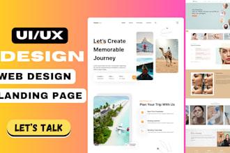 redesign website ui, figma ui design, landing page