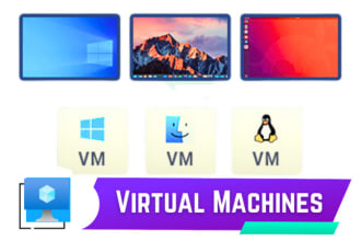 setup virtual machines in vmware,qemu, virtualbox, exsi, or hyperv