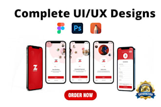 design UI UX app prototype UX wire frame UX research with figma in US