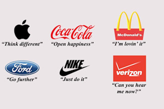 create 10 catchy and memorable slogans for your business