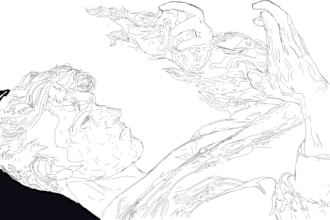 convert your photos to vector outline sketches