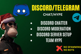 chat in your discord server discord chat discord chatter telegram chat moderator