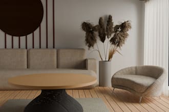 interior 3d modeling and high quality rendering