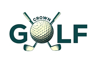 make elegant amazing sports golf logo for your brand