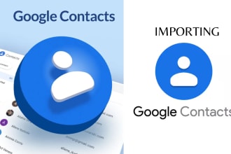 create a CSV to importing contacts in google contacts