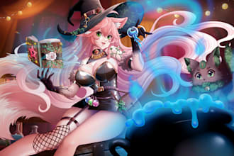 do anime nsfw, character illustration, vtuber and fanart