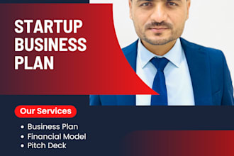 build business plan, fund raising financial model and pitch deck