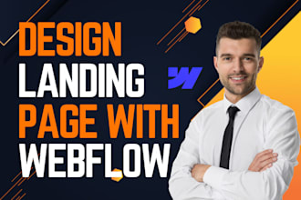 design landing page using webflow