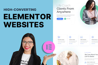 design wordpress landing page with elementor