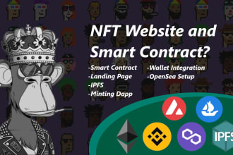 create an nft website and smart contract