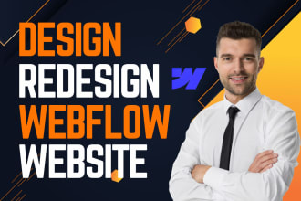 design or redesign webflow website