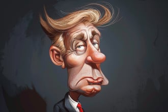 draw political cartoon or cartoon caricature